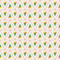 Seamless pattern of triangular sushi with repeating center slice shapes vector