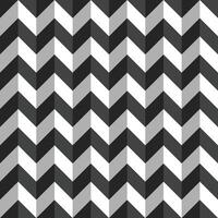seamless repeating pattern of 3d style zig zag broken lines in black and white vector