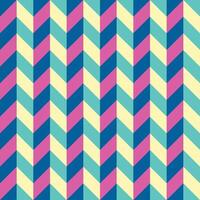 seamless repeating pattern of 3d style zig zag broken lines in blue, pink and white vector