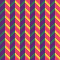seamless repeating pattern of 3d style zig zag broken lines in pink, yellow, green and purple vector