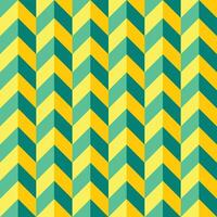 seamless repeating pattern of green and yellow geometric lines vector