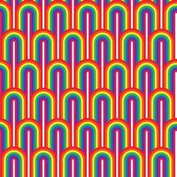 seamless repeating pattern rainbow waves lined up vector