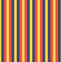 seamless pattern of repeating vertical lines in vintage style in red, dark blue and yellow vector