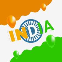 India independence day of 15th August india Happy Independence Day. vector