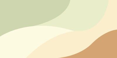 Abstract background with dynamic wavy shapes, Colorful minimal wavy background with soft color vector