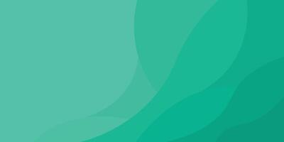 Abstract background with turquoise wavy dynamic shapes. Trendy minimal abstract background vector