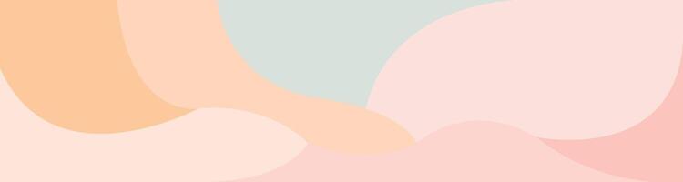 Abstract background with dynamic wavy shapes, Colorful minimal wavy background with soft color vector