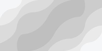 Abstract white background with smooth wavy shapes, white minimal background vector