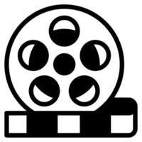 Film Reel icon for web, app, infographic, etc vector