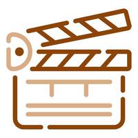 Clapboard icon for web, app, infographic, etc vector