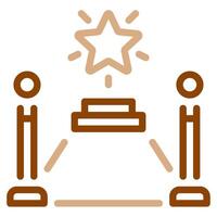 Red Carpet icon for web, app, infographic, etc vector