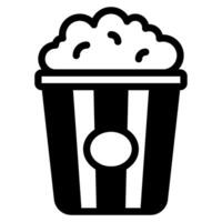Popcorn icon for web, app, infographic, etc vector