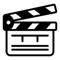 Clapboard icon for web, app, infographic, etc vector