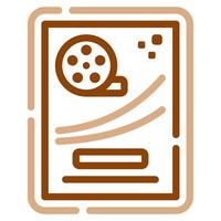 Poster icon for web, app, infographic, etc vector