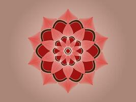 Ornamental Circle Mandala Design for Paper Cutting and Background vector