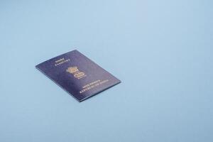 Physical paper international passport of Indian citizen photo