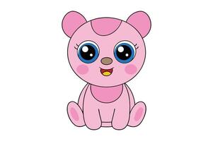 Adorable Baby Illustration Cartoon, Clipart and Line Art Design vector