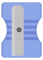 Pencil sharpener flat design illustration isolated on white background. vector
