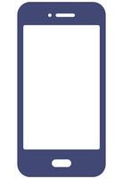 Smartphone icon isolated on white background. vector