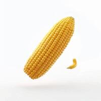 Corn isolated on white background photo