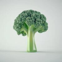 Broccoli isolated on white background photo