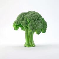 Broccoli isolated on white background photo