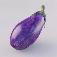 Eggplant isolated on white background photo
