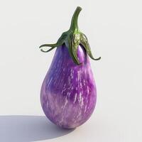 Eggplant isolated on white background photo