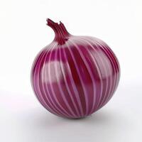 Red onion isolated on white background photo