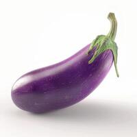 Eggplant isolated on white background photo