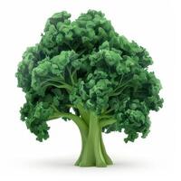 Kale isolated on white background photo