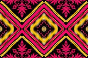 ethnic design pattern sarong pattern geometric design geometric pattern embroidery black yellow white pink Textile prints fabric patterns pillows carpet curtains blankets bed sheets wallpapers surface vector