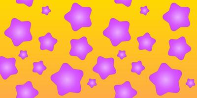 Random star pattern design with gradient background vector