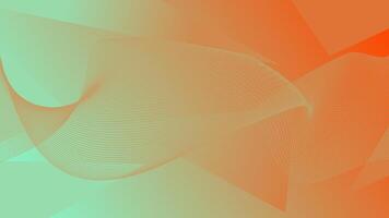 Orange gradient abstract wireframe background vector