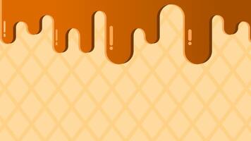 Gradient brown melted background with slashes vector
