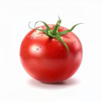 tomato isolated on white background photo