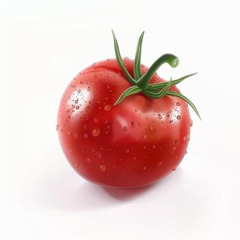 tomato isolated on white background photo