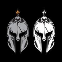 Gladiator Helmet illustration set vector