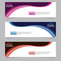 Banner templates design. modern banner vector