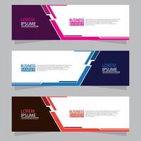 Banner templates design. modern banner vector
