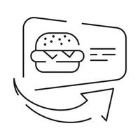 Drive through linear icon. Bank services, ATM, Transport lane to terminal. Contour symbol. Editable stroke. vector