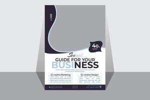 Modern Business Flyer Design Template and Professional Corporate Flyer Template vector