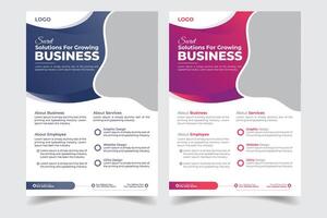 Modern Business Flyer Design Template and Professional Corporate Flyer Template vector