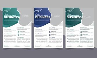 Modern Business Flyer Design Template and Professional Corporate Flyer Template vector