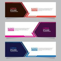 Banner templates design. modern banner vector