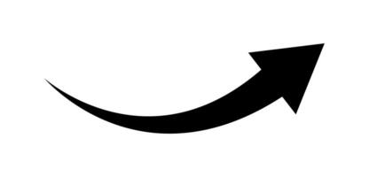Black Arrow Pointer Icon Isolated Illustration vector