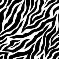 Zebra skin monochrome seamless pattern. Repeating stripes motif. Wildlife, natural camouflage texture. Great for textile, fabric, wallpaper, wrapping, scrapbook and packaging vector