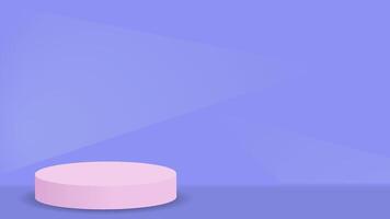 Purple podium background with gradation colors from triangles. podium 3d illustration. suitable for banners, promotions, presentations, etc. vector