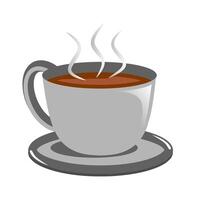a mug of coffe latte vector