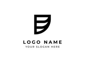 Logo Letter D and Wing shape, Logo Abstract wing and initial D. Editable file vector